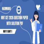 MHT CET 2026 May 11 Shift 1 PCB Question Paper with Solution Pdf